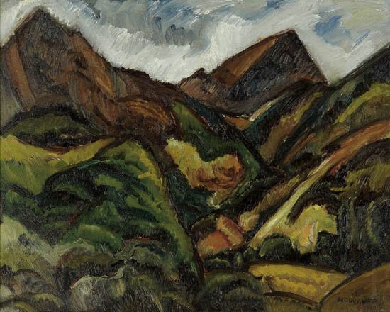 HALE WOODRUFF (1900 - 1980) Californian Hills.